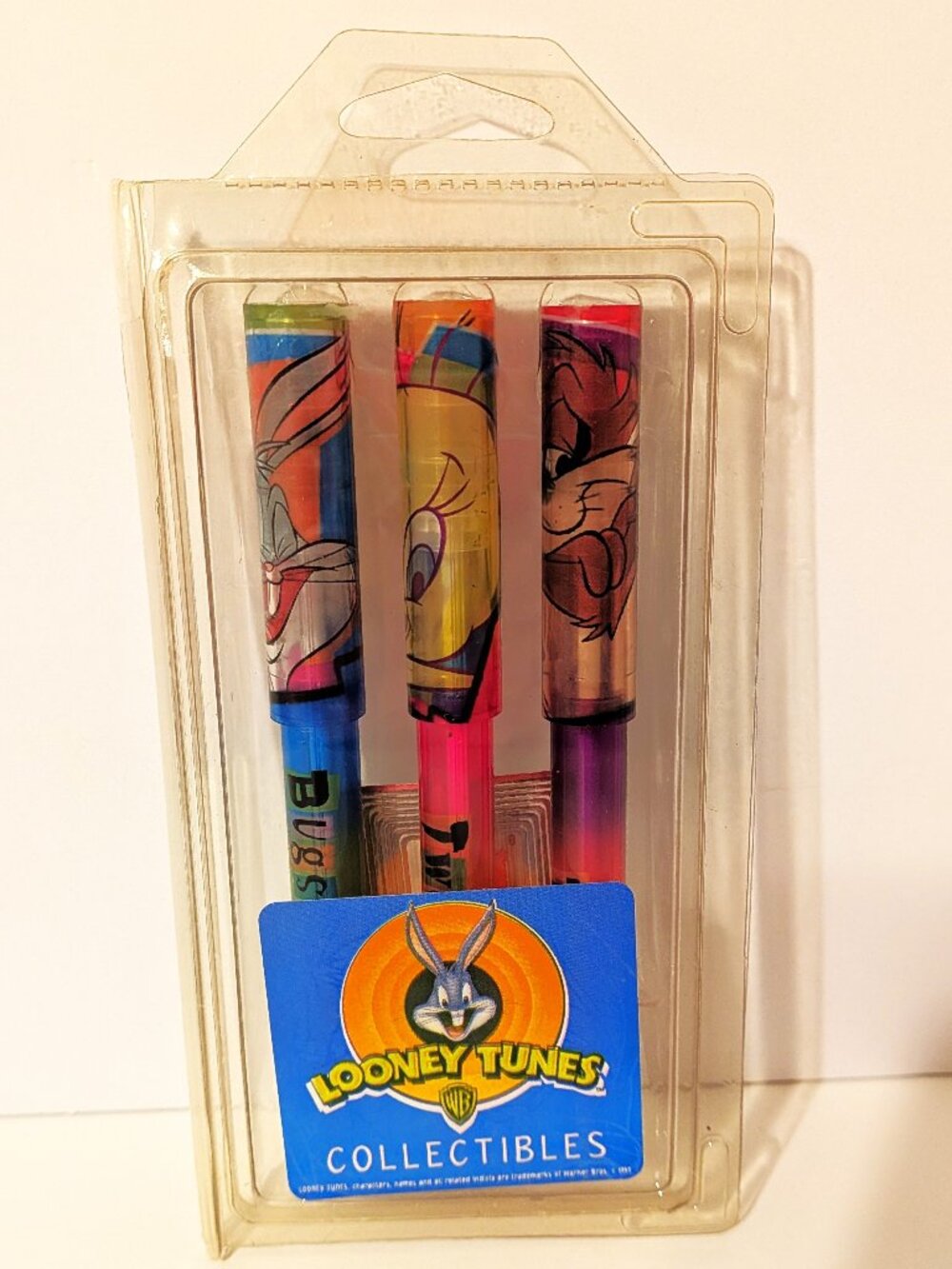 Vintage 3 PackLooney Tunes Pens Taz Tweety Bird Bugs Bunny National Design Corp